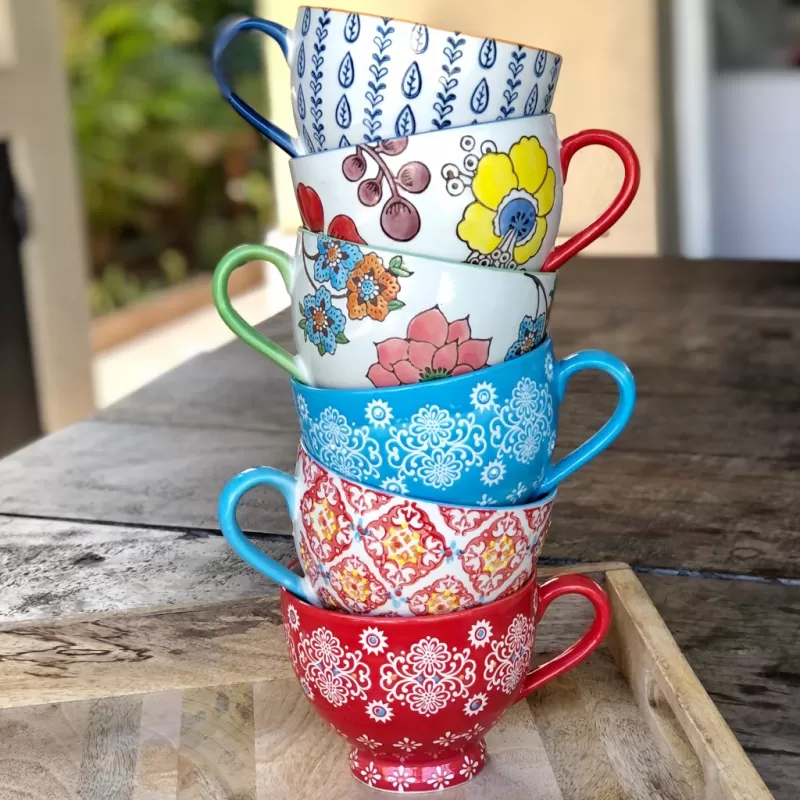 Taza Tipo mug De Porcelana Pintada A Mano taza-tipo-mug-de-porcelana-pintada-a-mano