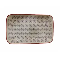Plato de masas / bandeja estampada rectangular CHICA