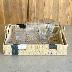 Vaso de Agua labrado vintage – Vidrio Reina