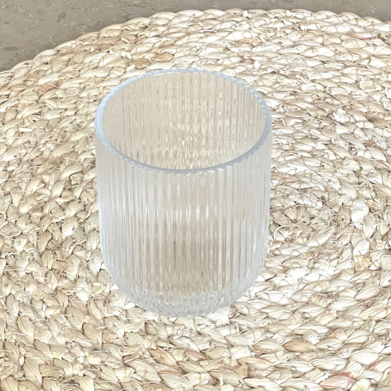 Vaso de Agua labrado vintage – Vidrio Reina