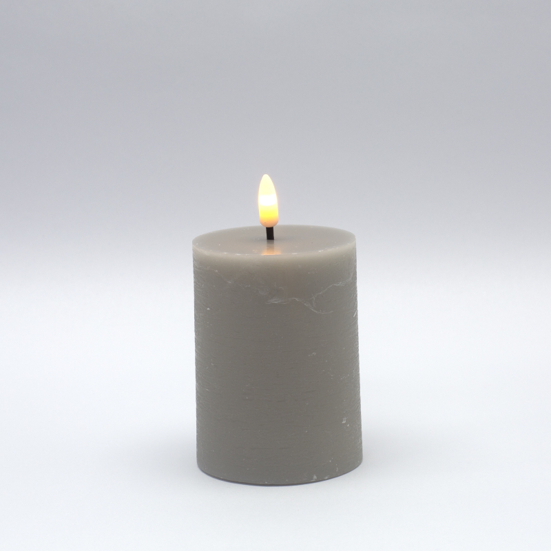 Vela LED de cera Gris - KVLEDGR10