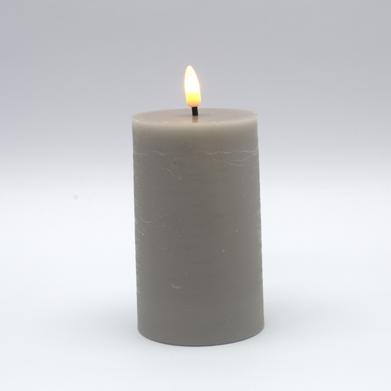 Vela LED de cera Gris - KVLEDGR12