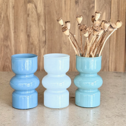 Florero Curvas Azul - ZCURAZ