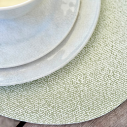 Individual vinilico impermeable de PVC ecocuero