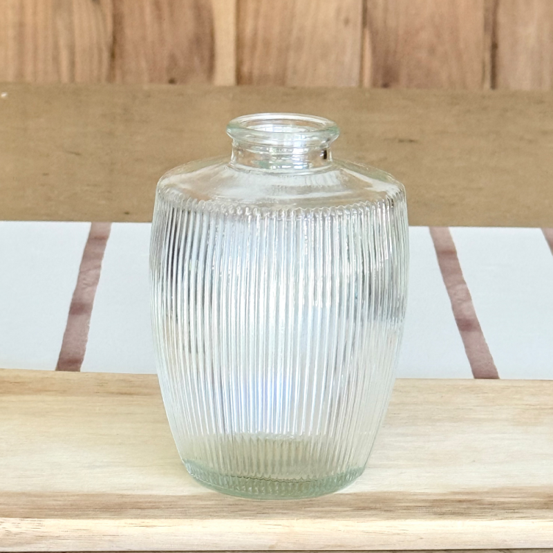 Florero/ Difusor tipo Perfumero H12cm Transparente - ZPER12CL
