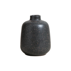 Florero "Glaze" H16 cm Negro - FGLA16NE