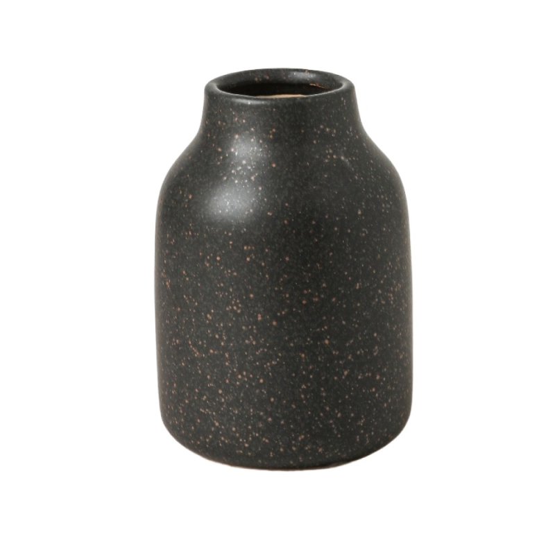 Florero "Glaze" H19 cm Negro - FGLA19NE