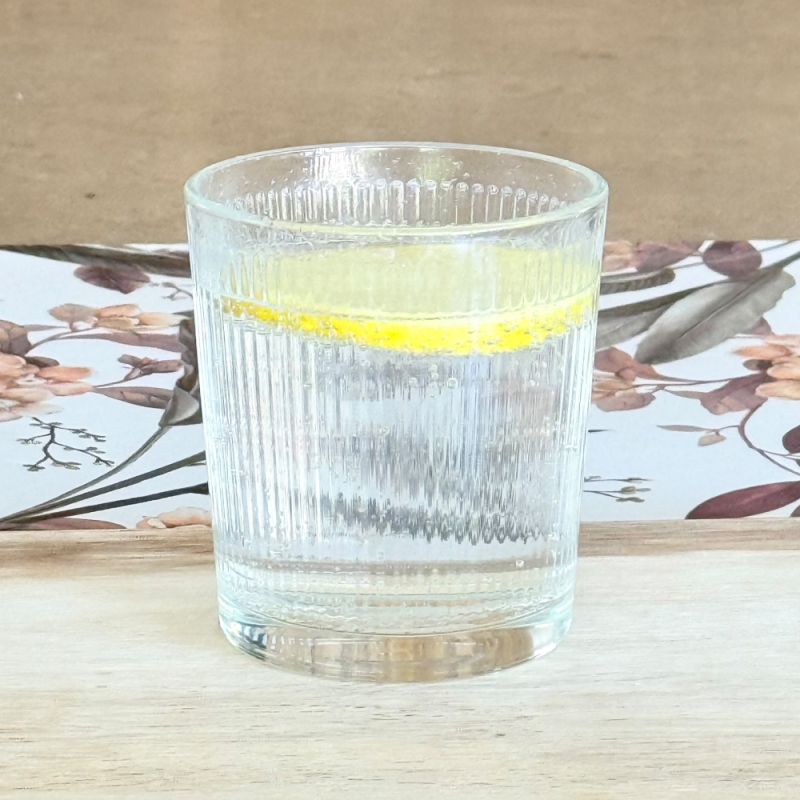 Vaso / Fanal de Vidrio RAYAS Transparente- ZVARACL