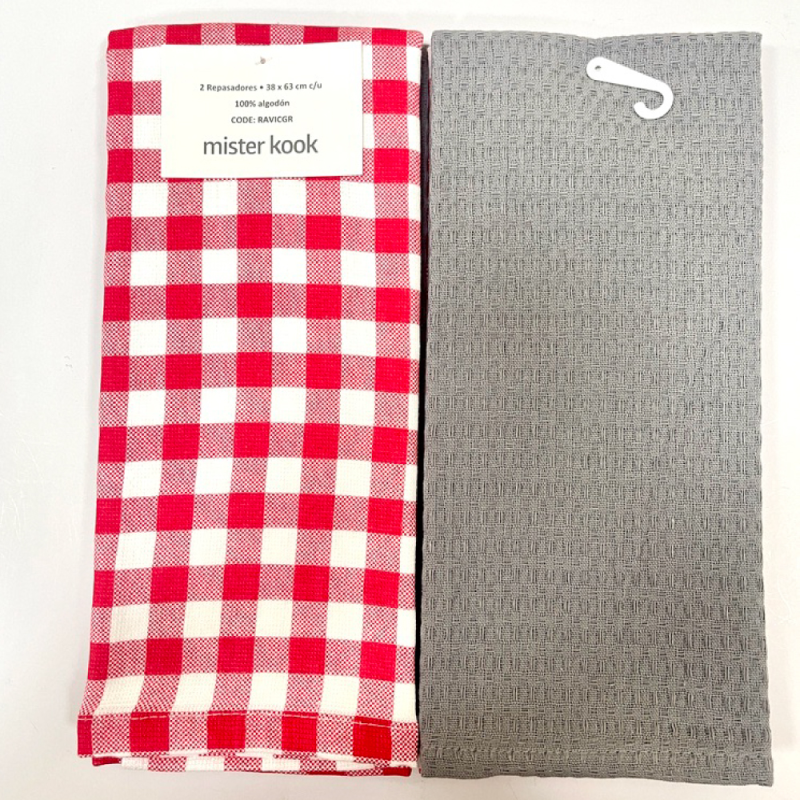 Repasador de Cocina Set/2 Vicky Gris - RAVICGR