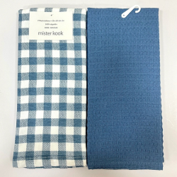 Repasador de Cocina Set/2 Vicky Azul - RAVICAZ