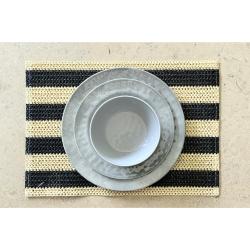 Individual "Panal" Negro y blanco - WINPANE