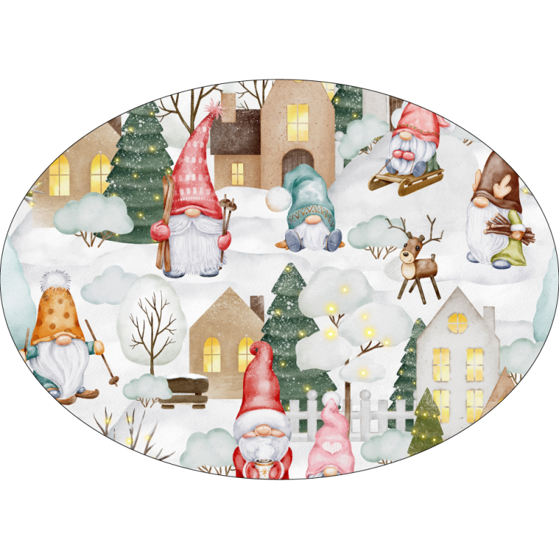 Individual vinilico impermeable de PVC ecocuero, navidad, mesas de navidad, mesas navideñas