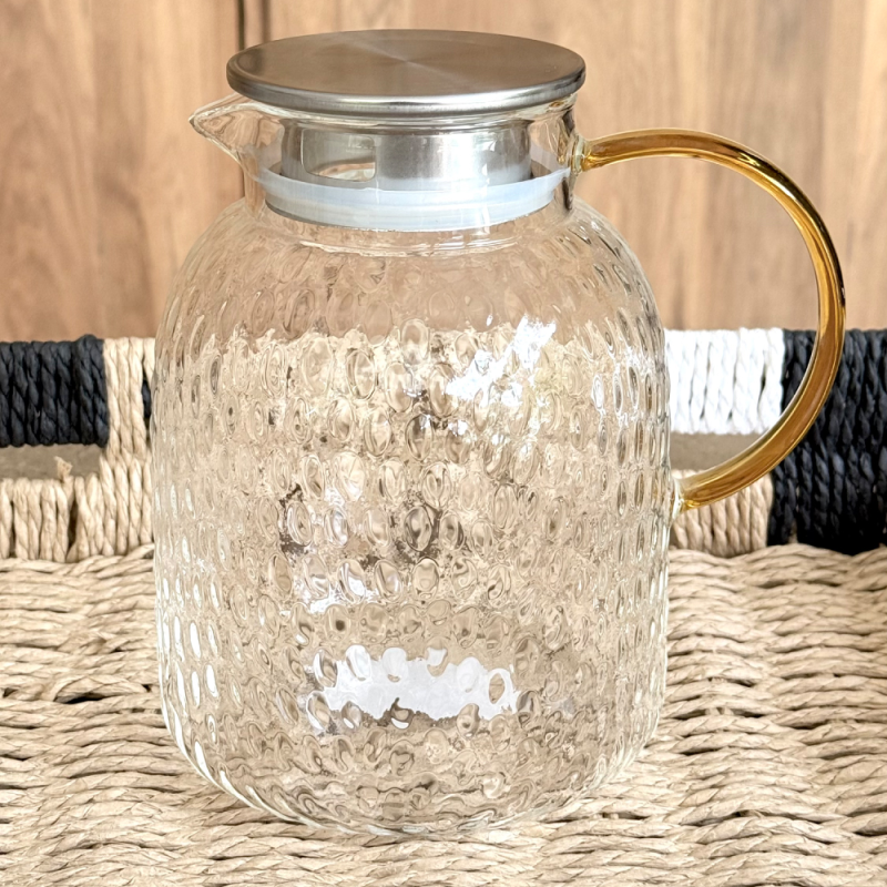 jarra de agua, vidrio, jarron,