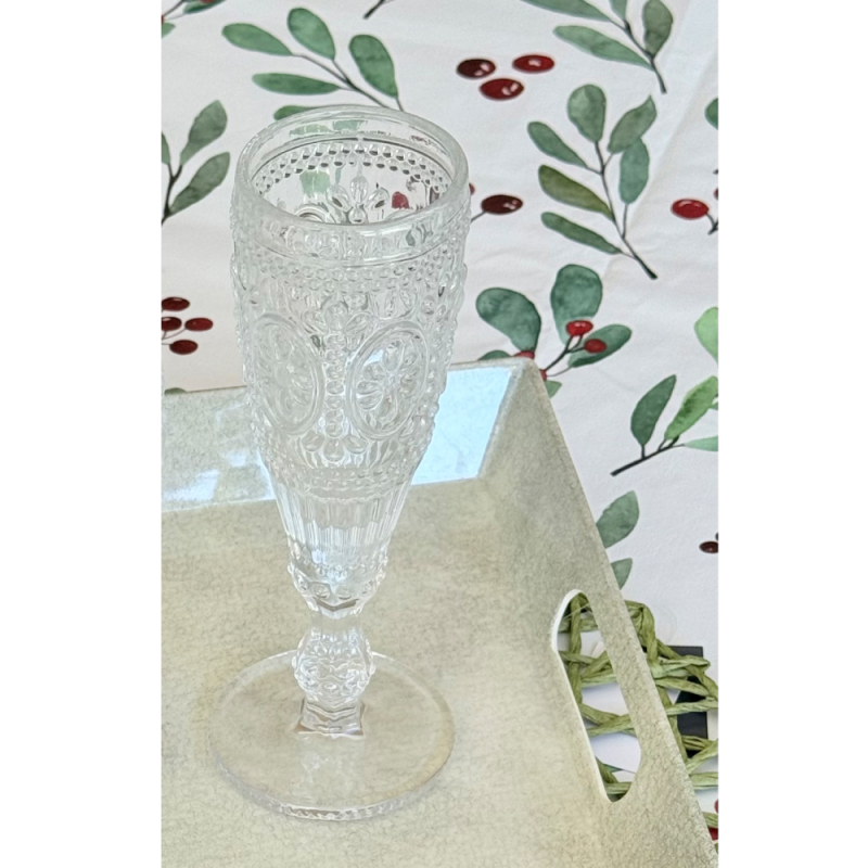 Copa de Champagne labrada – Vidrio Reina