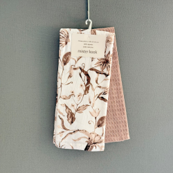 Repasador de Cocina Set/2 Flores Visón - RAFLOVI