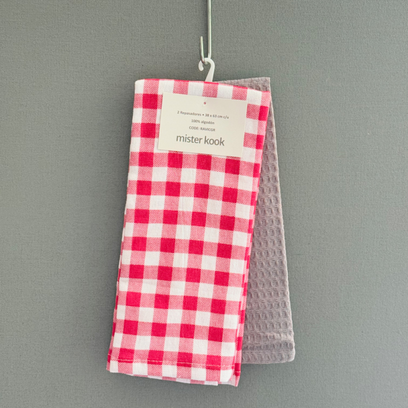 Repasador de Cocina Set/2 Vicky Gris - RAVICGR