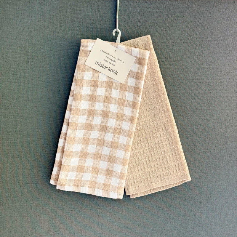 Repasador de Cocina Set/2 Vicky Beige - RAVICBE