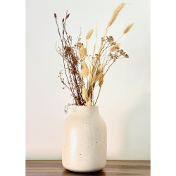 Florero "Glaze" H19 cm Crema - FGLA19CR