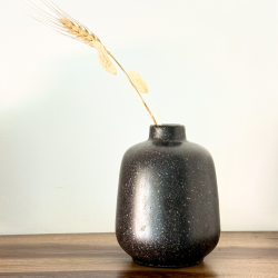 Florero "Glaze" H16 cm Negro - FGLA16NE