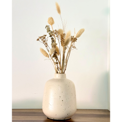 Florero "Glaze" H16 cm Crema - FGLA16CR