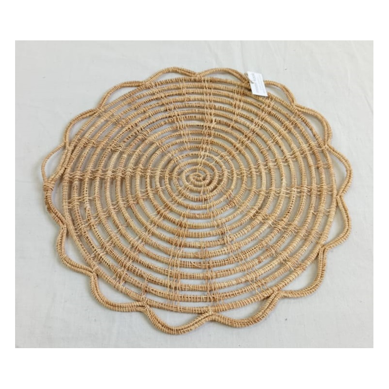 INDIVIDUAL DE FIBRA NATURAL, INDIVIDUAL DE PALMA, individual de mesa, plato de sitio, mantel individual,