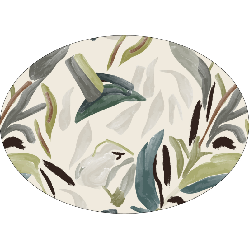 Individual vinilico impermeable de PVC ecocuero