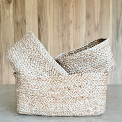 organizador, cesto, canasta, fibra natural, deco, mesa, baño, cocina, PANERA,