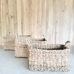 organizador, cesto, canasta, fibra natural, deco, mesa, baño, cocina,