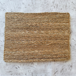 INDIVIDUAL DE FIBRA NATURAL, INDIVIDUAL DE PALMA, individual de mesa, plato de sitio, mantel individual, individual rectangular