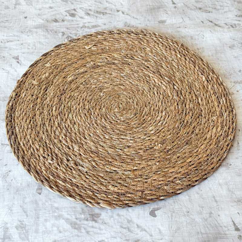 INDIVIDUAL DE FIBRA NATURAL, INDIVIDUAL DE PALMA, individual de mesa, plato de sitio, mantel individual,