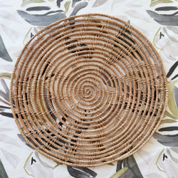 INDIVIDUAL DE FIBRA NATURAL, INDIVIDUAL DE PALMA, individual de mesa, plato de sitio, mantel individual,