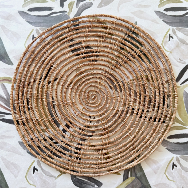 INDIVIDUAL DE FIBRA NATURAL, INDIVIDUAL DE PALMA, individual de mesa, plato de sitio, mantel individual,