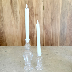 candelabros, portavelas, luz led, lampara led, vela led, candelabro, portavela, candelabro de vidrio, vesti tu mesa, mesa