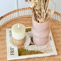 florero, vidrio, florero de vidrio, mesa, comedor, living, cocina