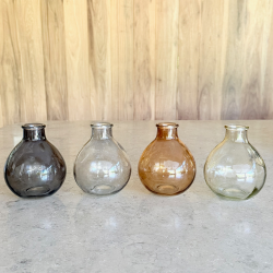 Florero/ Difusor Liso Redondo Gris Oscuro - ZLIREGROS