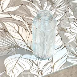 Florero/ Difusor Líneas Oblicuas Transparente - ZOBLICL