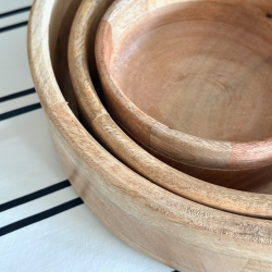 madera, mango, bowl, cuenco, decorativo, objeto, fuente