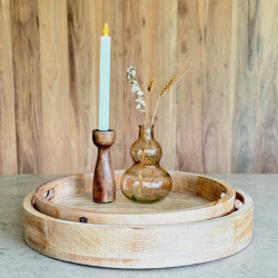 madera, mango, bandeja, decorativo, objeto, fuente, bandejas, bandeja de madera, plato de torta, plato, tortera, candelabro, por