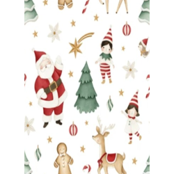 Servilletas Cuadradas 21x21 Santa - N21SAN