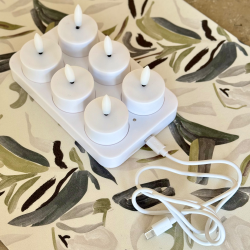 Set de 6 velas LED Recargables - KVLEDRE