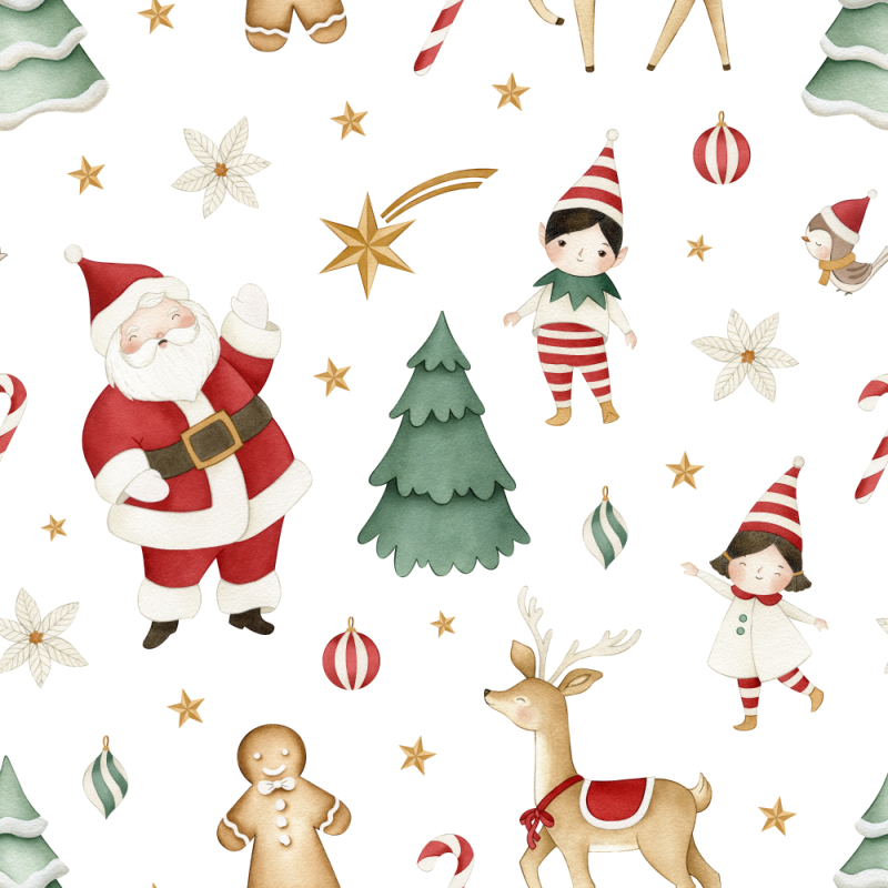 Servilletas Cuadradas 21x21 Santa - N21SAN