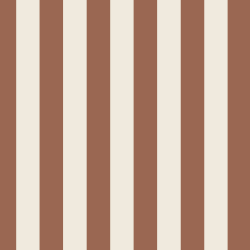 Individual Rayas Terracota y Crema