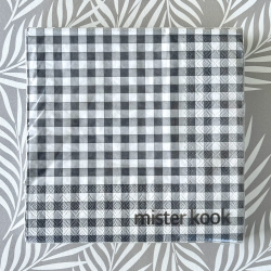 Servilletas Cuadradas 33 x 33 Picnic Gris - N33PICGR